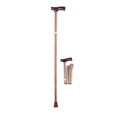 China Cheap telescopic bent walking cane with wooden handle for older FY927L for sale