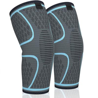 China Durable Custom Logo Outdoor Exercise Sports Leg Wraps Patella Pad Gym Power Knee Brace Lift Support for sale