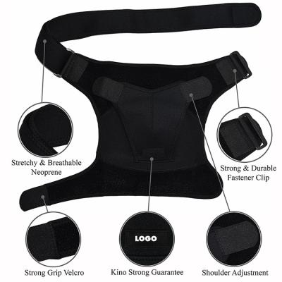 China Eco-Friendly Orthopedic Shoulder Brace Neoprene Good Quality Fitness Adjustable Shoulder Protector Support for sale