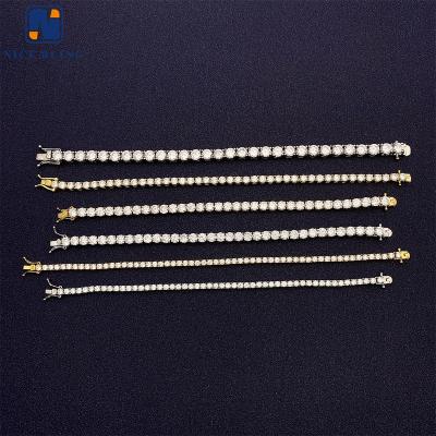 China CLASSIC Fashion Iced Out Chain 3mm Brass Tennis Chain New High Quality HipHop Jewelry Zircon Jewelry For Women Men for sale