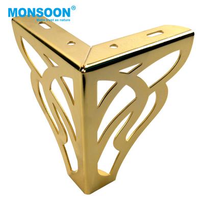 China Contemporary Modern Kitchen Furniture Living Room Furniture Chrome Metal Feet Hairpin Steel Gold Sofa Leg for sale