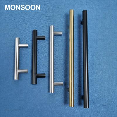 China Modern Furniture T Bar Gold Cabinet Pull Handles Modern Single Drawer Pulls Handle Sideboard Handles for sale