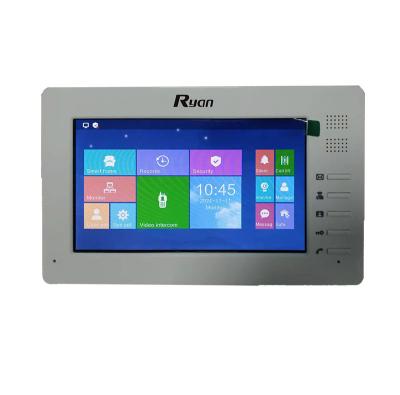 China Aluminum alloy frame+mirror new Acrylic IP intercom apartment wifi IP video multi door phone for sale