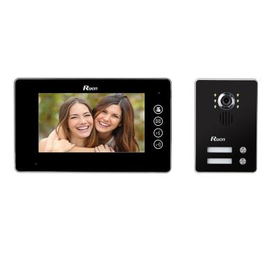 China Aluminum Alloy Home Wired Video Door Phone Intercom Audio Visual Entry System For House Villa for sale