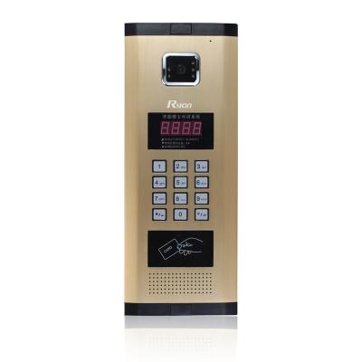 China Aluminum Alloy Multi Apartment Door Phone Intercom Aluminum Alloy Visual Night Vision for sale