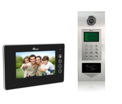 China Hot Selling Aluminum Alloy Building Smart Multi Apartment Intercom Door Bell Audio Video Camera for sale