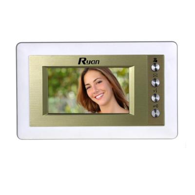 China 7 Inch Wired Indoor Monitor Video Door Phone Acrylic Panel Access Control System for sale