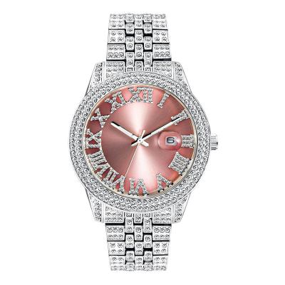 China Top Selling Day/Date Quartz Watch Female Quartz Watch Stainless Steel Watch for sale