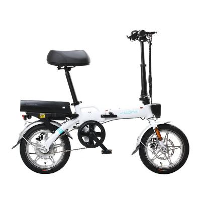 China Aluminum Alloy 2020 2021 New Cheap Electric Folding Bike 14 Inch 48V 15Ah Lithium Battery Aluminum Alloy For Sale for sale