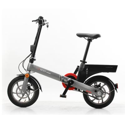 China Hot Selling Aluminum Alloy Adult Folding Electric Bike with 250W and 12ah Battery Integrated 3D Forged Aluminum Alloy Frame for sale