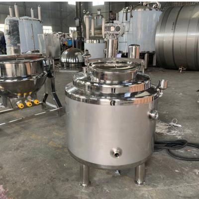 China Liquid with Solids Stainless Steel Heating Jacket Hanging Electric Agitator Mixing Tank for sale