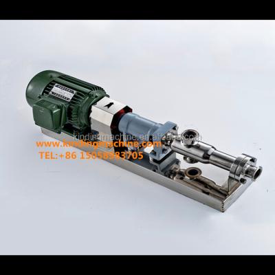 China For Products Food Grade Stainless Steel High Viscosity Single Mono Screw Pump for sale