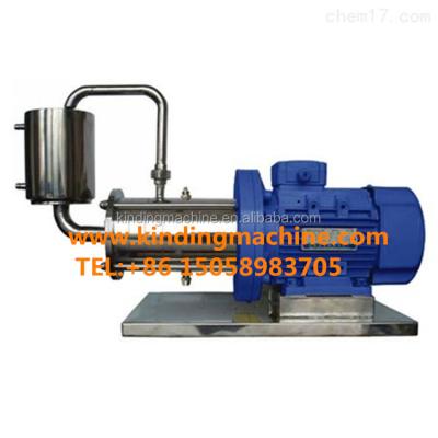 China Liquid with Solids Stainless Steel Shear Hanging Homogenizer Built-in Top Emulsion Pump for sale