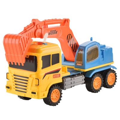 China Amazon Best Selling Car Truck Toy Vehicle 2021 Nertial Construction Vehicles Toy Car With Light And Music 30.5*14*21cm for sale