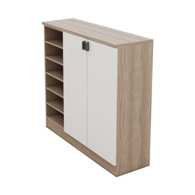 China Warm Expandable Modern Wooden Shoe Cabinet Shoe Cabinet Closed Shoe Rack Product for sale