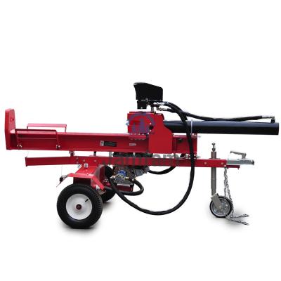 China Hotels Gasoline Engine Hydraulic 22t Log / Wood Splitter With Double Handle for sale