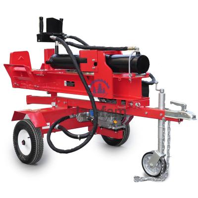 China Hotels Cylinder 9 HP Engine Gasoline Log Splitter Force 5 Inch 12 Ton Electric Hydraulic 120 Ton Splitting Provided Log Splitter Best Sales for sale