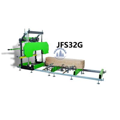 China Jamfam Horizontal Sawmill For Sale , Portable Sawmill Used Sawmill Band Saw for sale