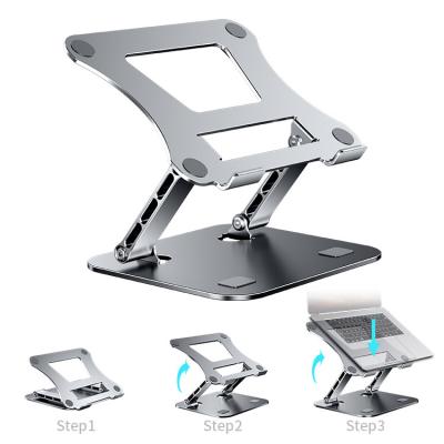 China Newcomer Multifunctional Portable/Foldable Adjustable and Portable Aluminum Laptop Stand Adjust Stand Laptop Notebook Holder for sale