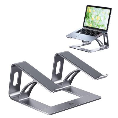 China Aluminum Alloy Computer Table Foldable Portable Foldable Ergonomic Desk 17 Inch Adjustable Aluminum Laptop Stand Notebook Stand for sale