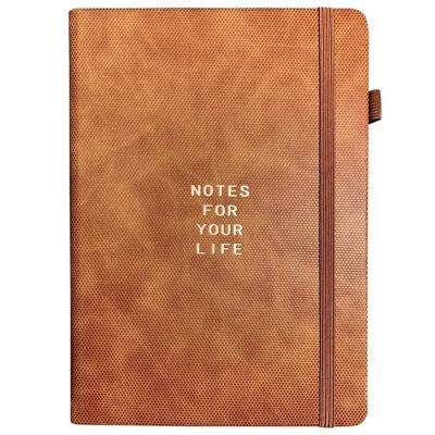 China Custom Leather Notebook Paper Eco-friendly Diary Notebook Paper A5 Hardcover Logo PU Cover Notebook for sale