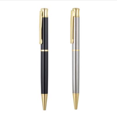 China office & School Pen High Quality Promotion Black Metal Ballpoint Office Signature Ballpoint Pen for sale