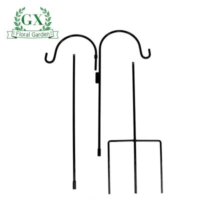 China Durable Eco-friendly Classic Shepherd's Hook Hanger Garden Hose Tool Pipe Tool Hooks for sale