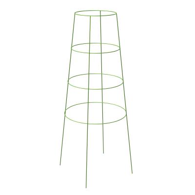 China Garden Accessories Galvanized Wire Frame Inverted Cone Tomato Cage For Plant Support, Protect Plant for sale