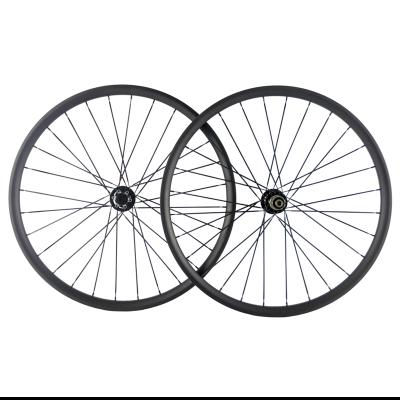 China Mountain Bikes Hot Sale 27.5 Inch Hookless Rim Carbon Fiber Mtb Disc Brake Wheelset for sale