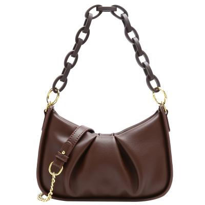 China 2021 Fashion Lady Chain Bags Crossbody Bag Handbags Simple Style PU Leather Permutation for sale