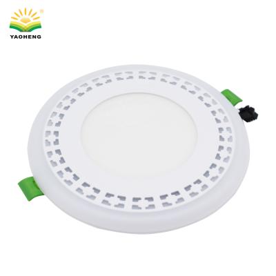 China New Design AC 85-265V Industrial Sample Offered Colorful Ultra Thin Dual Color Panel Lights for sale