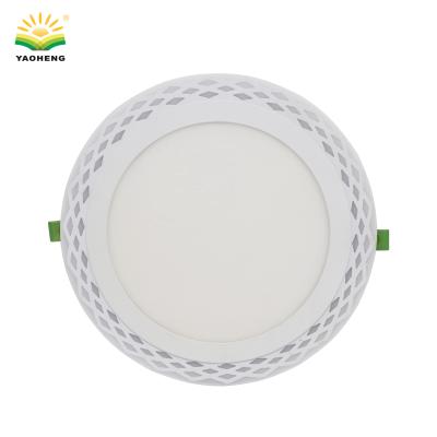 China 18+6w Round Shape Industrial Aluminum Plate Lighting Dual Color Flexible Ultra Thin Panel 5000k for sale