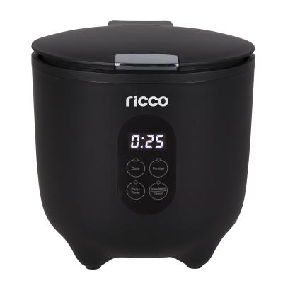 China Ricco Household 2.5 Cup Mini Rice Cooker Portable Suitable Cooking for One or Two People, Black for sale