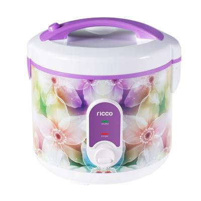 China Electric Household Big Size 28l Rice Cooker With Beautiful Flower Pattern for sale