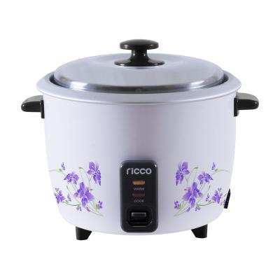 China RC-150 500w 1.5liter household rice maker cooker with purple flower pattern for sale