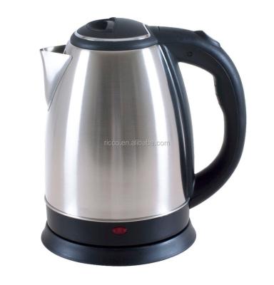 China 360 Degree Rotation Base CB Approval Brushed Stainless Steel Electric Kettle 1.5L / 1.8L for sale