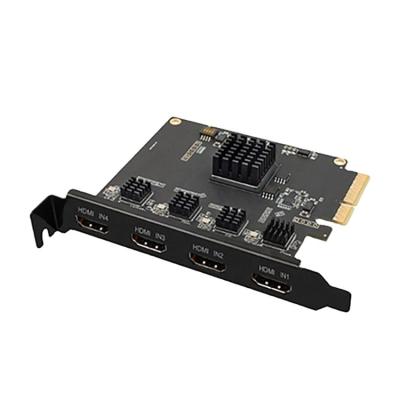 China High Quality Metal PCIE AC-4HD Quad Channel Hd Video HD-compatible Capture Card for sale