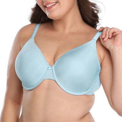 China Wholesale Sustainable Underwire Cotton Plus Size Bra BreathableBack End Full Coverage Underwire Bra for sale