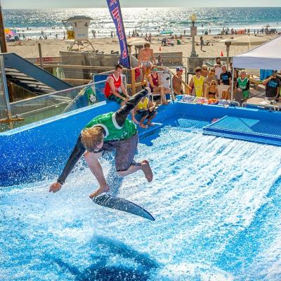 China Water Park Theme Waterpark Surf Simulator Flowrider With Wave Pool Machine for sale