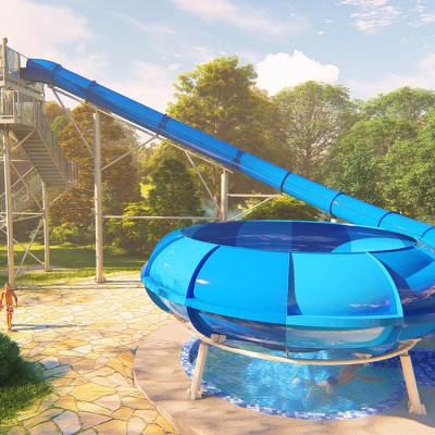 China Metal COWBOY Professional Flume Water Slide Amusement Pipe Pipe Pool Slide Large for sale