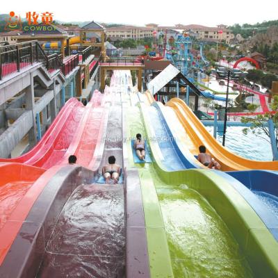 China Water Slide Adult Cowboy Water Park Equipment Rainbow Extreme Water Slide For Adult for sale