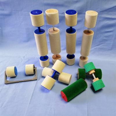 China Machinery Repair Shops HL--116 Special Spinning Textile Machinery Accessories 1.05kg Velvet Roller Rod for sale