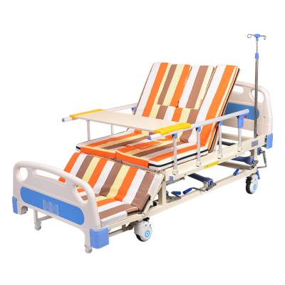 China Modern High Quality 3 Cranks Medical Bed With ABS Table Cranks Hospital Equipment Bed for sale