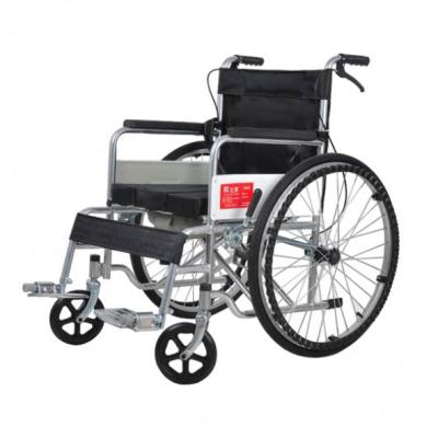 China Comfortable Economy Aluminum Folding Traveling Wheelchair For The Elderly for sale