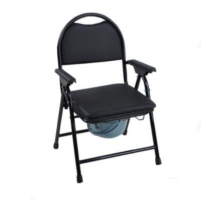 China Lightweight Folding Aluminum Hospital Adjustable Height Backrest Shower Chair Toilet Chair for sale