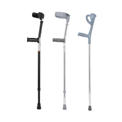 China Convenient non-slip elbow supports portable aluminum alloy armpit crutches fracture facilitates telescopic rehabilitation for sale