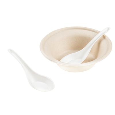 China Biodegratable China Sugarcane Bagasse Spoon Manufacturers160 Mm Disposable Bagasse Spoon for sale