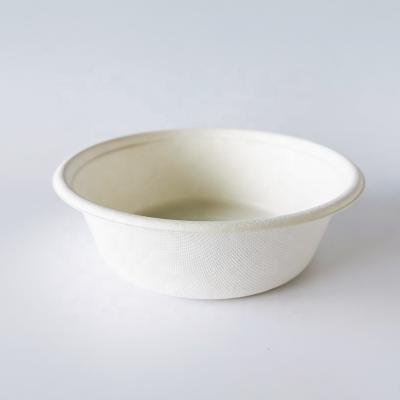 China Hot Selling Disposable Fast Food 650ml Bagasse Biodegradable Bowls Take Out Round Disposable Bowls Natural Sugarcane Bagasse Bowls for sale