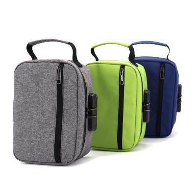 China Wholesale Daily Life Carbon Lined Travel Case Smell Proof Odorless Carbon Lining Zipper Stash Case Storage Box With Lock for sale