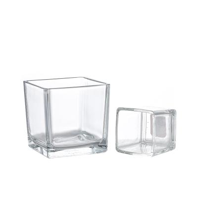 China Wholesale 10oz 17oz 24oz Home Decoration Transparent Candle Jar Empty Candle Jars For Candle Making With Box for sale